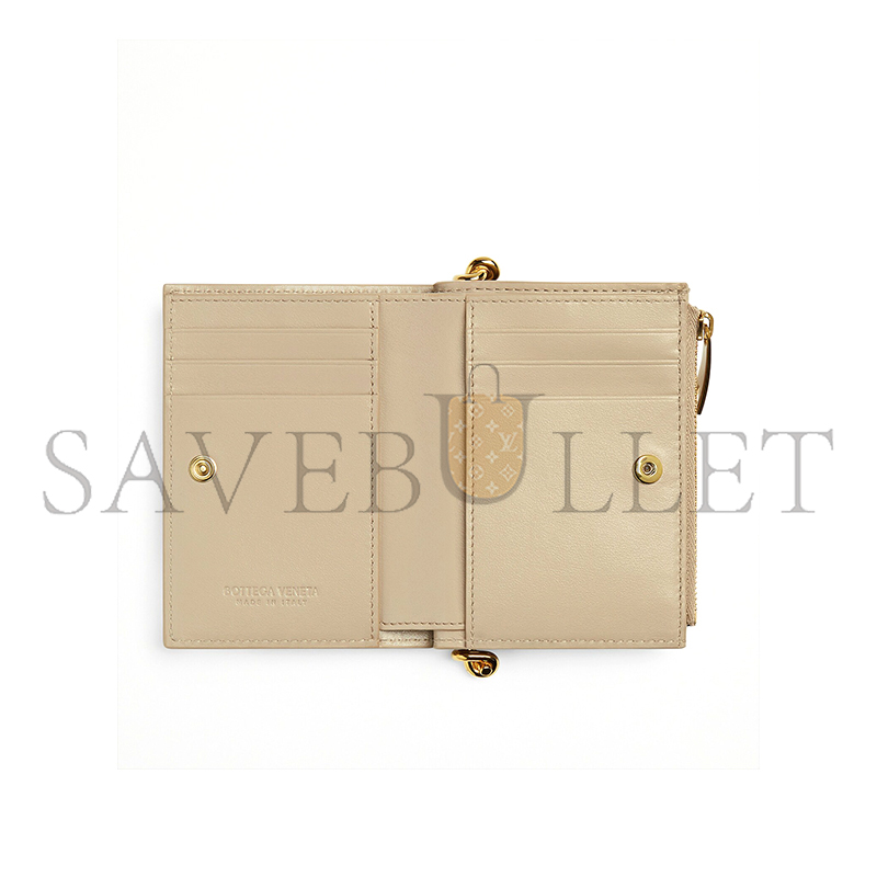 BOTTEGA VENETA SSOLSTICE SMALL BI-FOLD WALLET 788055 (11.5*10*1cm)